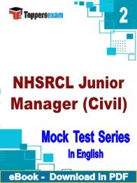 NHSRCL Junior Manager (Civil) Test PDF Book In English - Question Paper
