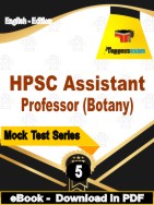 HPSC Assistant Professor (Botany) Test PDF Book In English - Practice Set