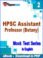 HPSC Assistant Professor (Botany) Test PDF Book In English - Question Paper