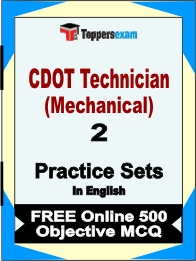 CDOT Technician (Mechanical) Exam Book in English - Question Paper / Practice Set