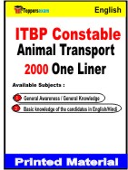 ITBP Constable Animal Transport One Liner Book in English