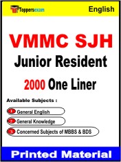 VMMC SJH Junior Resident One Liner Book in English