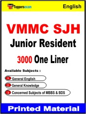 VMMC SJH Junior Resident One Liner Book in English