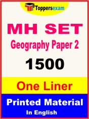 MH SET Geography Paper 2 One Liner Book in English