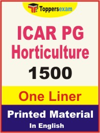 ICAR PG Horticulture One Liner Book in English.