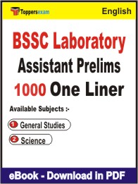 BSSC Laboratory Assistant Prelims One Liner Book PDF in English