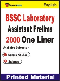 BSSC Laboratory Assistant Prelims One Liner Book in English.
