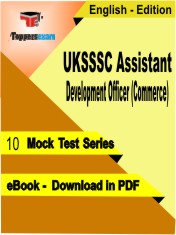 UKSSSC Assistant Development Officer (Commerce) Test PDF Book in English - Mock Test/Practice Set