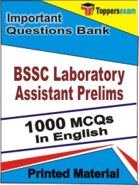 BSSC Laboratory Assistant Prelims Book in English - Objective MCQ