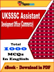 UKSSSC Assistant Development Officer (Commerce) PDF Book in English - MCQ / Objective Questions