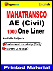 MAHATRANSCO AE  (Civil) One Liner Book in English