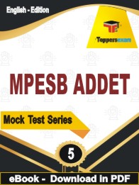 MPESB ADDET PDF Book In English - Practice Set