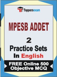 MPESB ADDET Book in English - Question Paper / Practice Set