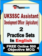UKSSSC Assistant Development Officer (Agriculture)  Book in English - Question Paper / Practice Set