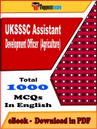 UKSSSC Assistant Development Officer (Agriculture)   PDF Book In English - MCQ / Objective Questions