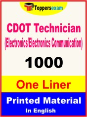 CDOT Technician (Electronics/Electronics Communication) One Liner Book in English