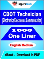CDOT Technician (Electronics/Electronics Communication) One Liner Book PDF in English