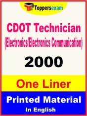 CDOT Technician (Electronics/Electronics Communication) One Liner Book in English