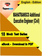 MAHATRANSCO Additional Executive Engineer (Civil)   Test PDF Book In English - Mock Test/Practice Set