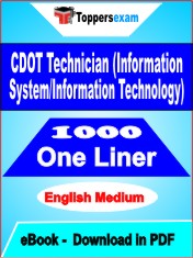 CDOT Technician (Information System/Information Technology) One Liner Book PDF in English