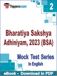 Bharatiya Sakshya Adhiniyam, 2023 (BSA) PDF Book In English - Question Paper