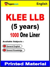KLEE LLB (5 years) One Liner Book in English