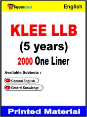 KLEE LLB (5 years) One Liner Book in English