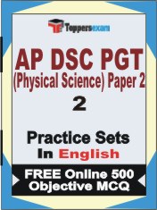 AP DSC PGT (Physical Science) Paper 2 Book in English - Question Paper / Practice Set