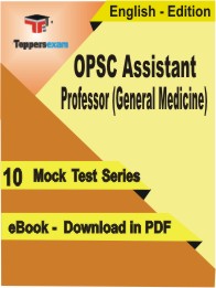 OPSC Assistant Professor (General Medicine) PDF Book In English - Mock Test/Practice Set