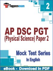 AP DSC PGT (Physical Science) Paper 2 PDF Book In English - Question Paper