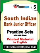 South Indian Bank Junior Officer Book in English - Mock Test / Practice Set