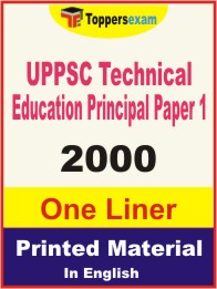 UPPSC Technical Education Principal Paper 1 One Liner Book in English.