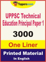 UPPSC Technical Education Principal Paper 1 One Liner Book in English.