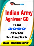 Indian Army Agniveer GD PDF Book In English - MCQ / Objective Questions