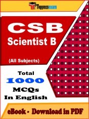 EBook of CSB Scientist B Exam (Objective Questions /MCQ) PDF in English