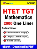 HTET TGT Mathematics One Liner Book PDF in English