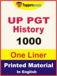 UP PGT History One Liner Book in English