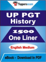 UP PGT History One Liner Book PDF in English