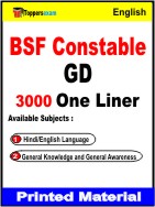 BSF Constable GD One Liner Book in English