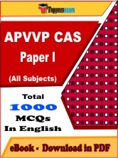 EBook of APVVP CAS (Paper 1), PDF Format in English