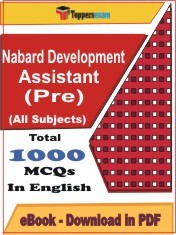 EBook of Nabard Development Assistant (Prelims), PDF Format in English