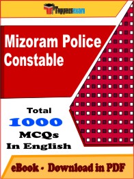 Mizoram Police Constable PDF Book In English - MCQ / Objective Questions