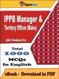 IPPB Manager & Territory Officer Mains PDF Book In English