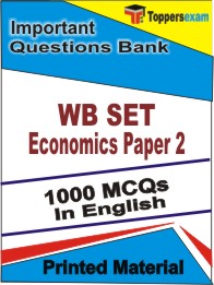 WB SET Economics Paper 2 Book in English - Objective MCQ