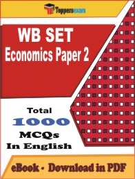 WB SET Economics Paper 2 PDF Book In English - MCQ / Objective Questions