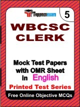 WBCSC Clerk Exam Mock Test Papers (Book) in English