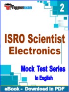 ISRO Scientist Electronics Test PDF Book In English - Question Paper