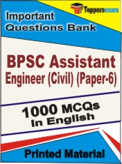 BPSC Assistant Engineer (Civil) (Paper-6) Book in English - Objective MCQ