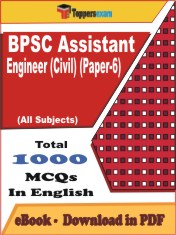 BPSC Assistant Engineer (Civil) (Paper-6) PDF Book In English - MCQ / Objective Questions