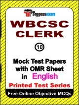 WBCSC Clerk Exam Mock Test Papers (Book) in English
